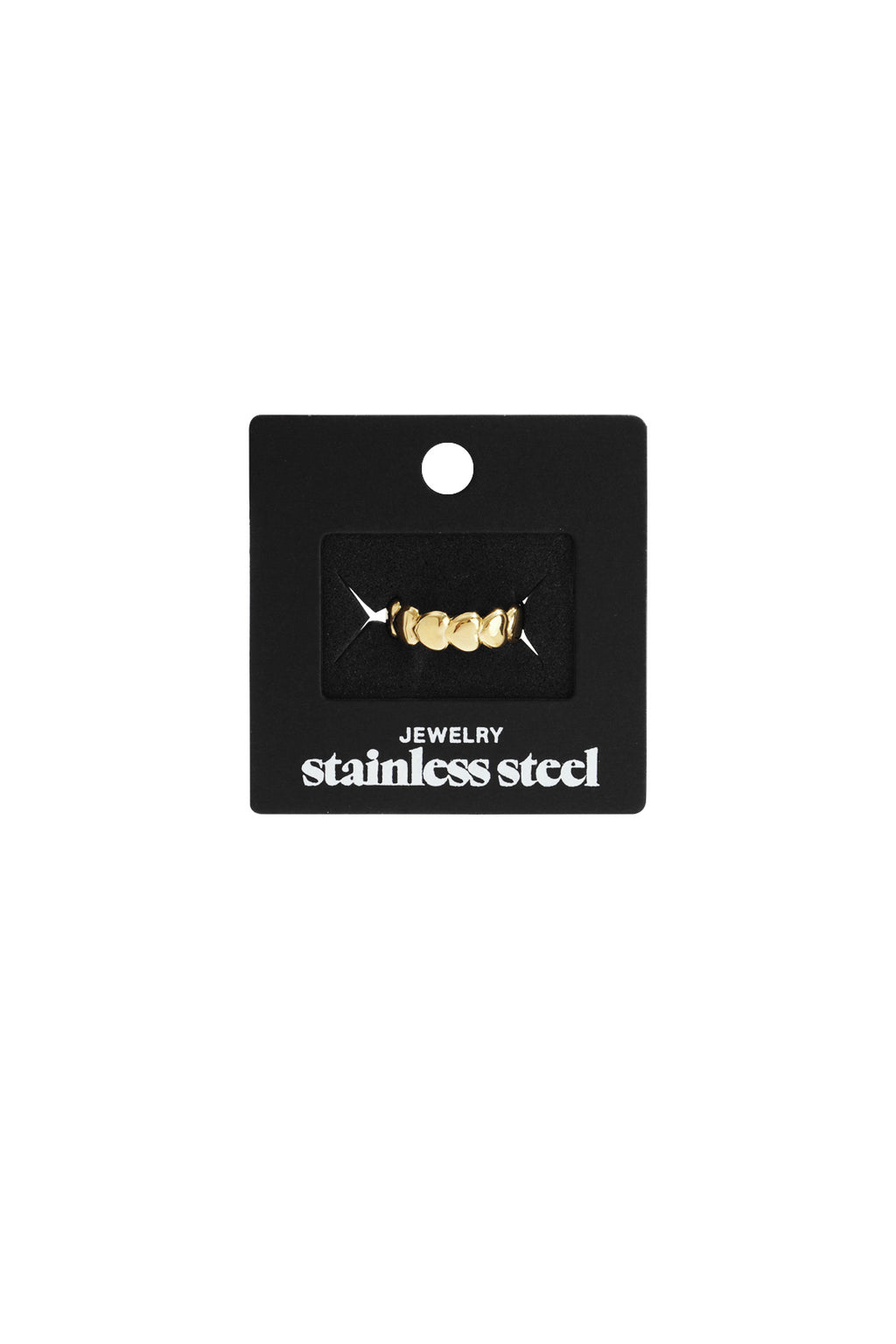 Roestvrijstalen minimalistische ringen Hart Casual