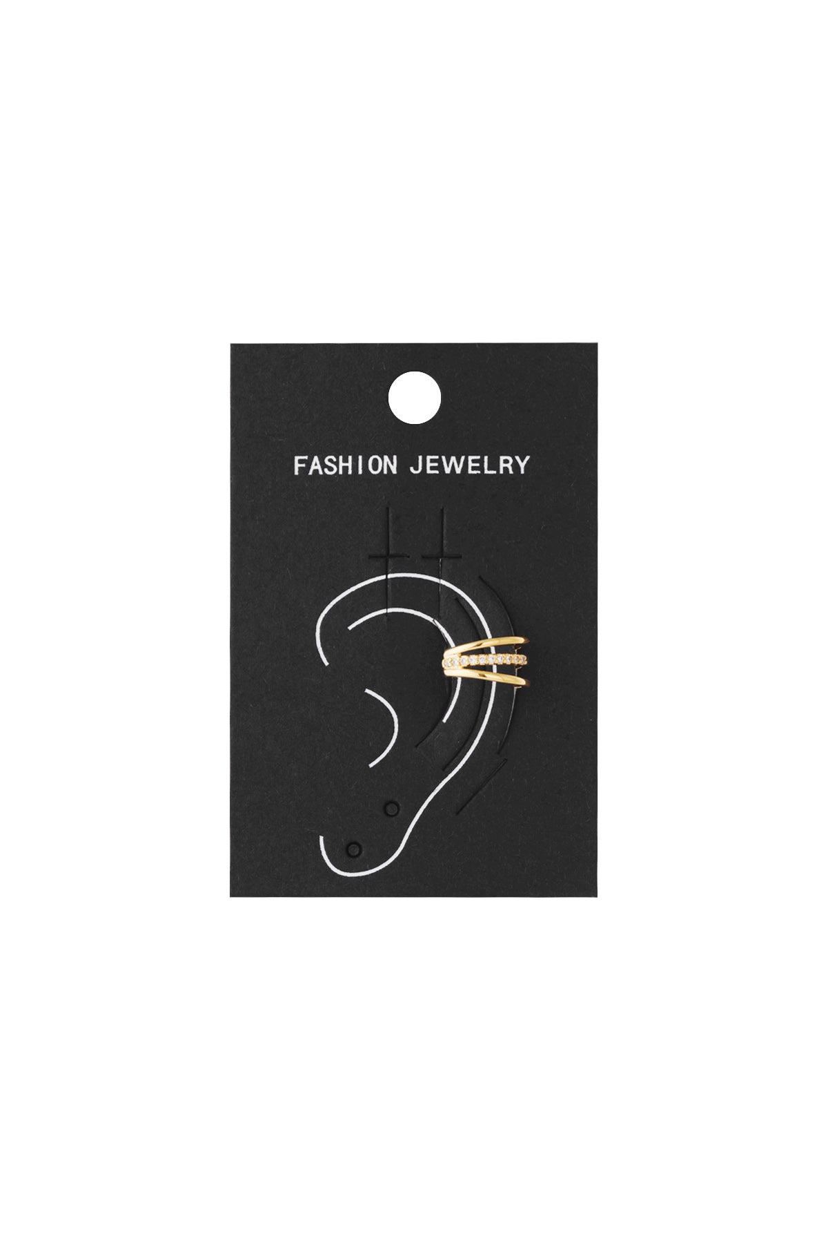 Koperen oormanchetten Geometrisch