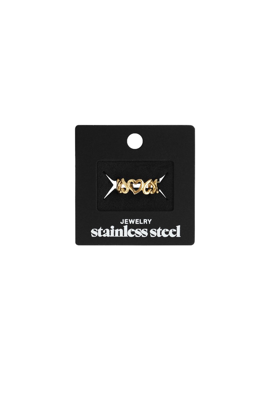 Stainless Steel Minimalist Rings Heart